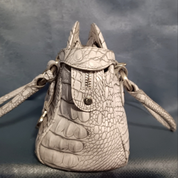 Brahmin Medium Ivory Satchel Bag - Picture 12 of 15